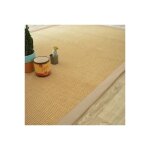 Décoweb - tapis sisal yucatan naturel - ganse beige - 200 x 200 cm Décoweb - tapis sisal yucatan naturel - ganse beige - 200 x 200 cm