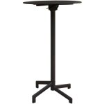 Defibrico - table ronde haute 60 cm de la barre extrieure et des pubs avec structure et haut en acier ...