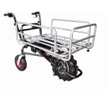 Defpro - brouette lectrique multifonction 24 v charge 120 kg panier rglable