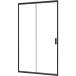 Ondee - ond�e - fa�ade coulissante 120 cm �p. 6 mm acc�s de face coloris noir mat - napa