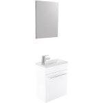 Zen - lave - mains nino - avec miroir - 44cm - blanc - laqué - livré en kit - ondee Zen - lave - mains nino - avec miroir - 44cm - blanc - laqué - livré en kit - ondee