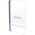 Ondee - zen - pare - baignoire olame - paroi 80x140x0, 4cm - verre tremp� s�r. - finitions chrom�