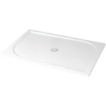 Ondee - zen - receveur de douche hestia - 80x160cm - r�sine - blanc - extra - plat - antid�rapant