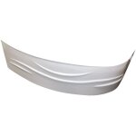 Ondee - zen - tablier de baignoire gauche fany - tablier motif vague 160x90cm - abs - blanc