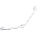 Delabie - barre de rel�vement coud�e 135� basic epoxy blanc �32 400x400