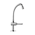 Delabie - robinet temporis tempostop pilier  bec col de cygne  levier 737202