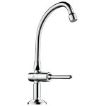 Delabie - robinet temporis� tempostop pilier � bec col de cygne � levier 737202