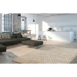 Deladeco - tapis scandinave en laine géométrique à poils court mandoor multicolore 120x170 Deladeco - tapis scandinave en laine géométrique à poils court mandoor multicolore 120x170