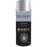 Delkolor - peinture aluminium sp�ciale jantes en a�rosol - 400ml couleur: ral 9006 aluminium blanc