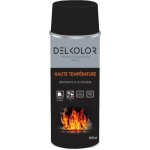 Delkolor - peinture haute temp�rature en a�rosol - 400ml couleur: noir