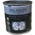 Peinture sp�ciale ferronnerie - 100ml couleur: noir - delkolor
