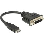 Adaptateur hdmi, dvi delock 65564 [1x hdmi mle c mini - 1x dvi femelle 24 + 5 ples] 20. 00 cm noir ...
