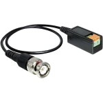 Cble de raccordement bnc [1x fiche bnc mle - 1x cble  2 fils] delock 0, 4 m noir r60059