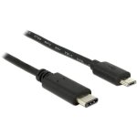 Delock c�ble usb usb 2. 0 usb - micro - b m�le, usb - c� m�le 0. 50 m noir 83333 y464443