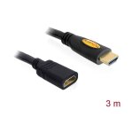 Rallonge delock hdmi fiche mle hdmi - a, prise femelle hdmi - a 3. 00 m noir 83081 4k uhd, contacts ...