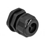 Delock presse - �toupe pg16 pour c�ble rond avec deux entr�es de c�ble noir 60369