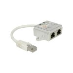 Delock - rj45 rseau informatique adaptateur cat 5 [1x rj45 mle - 2x rj45 femelle] 15. 00 cm blanc y522481 ...