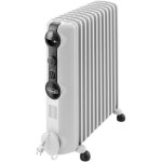 Delonghi - radiateur a' bain d'huile de longhi radia - s trrs1225 12 e'le'ments 2500w 230v 3 niveaux ...