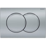 Delta01 plaque de d�clenchement double touche, chrome mat (115. 107. 46. 1) - geberit