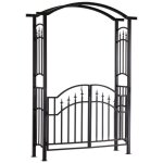 Dema - arche de jardin - gloriette avec portillon 'freiburg' pour rosiers