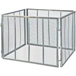 Dema - bac  compost en mtal galvanis 107 x 107 x 81 cm