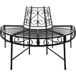 Banc tour d'arbre portland - demi - rond
