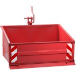 Dema - benne 3 points pour tracteur - dispositif de bascule - 1200 s rouge