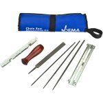 Dema - kit d'affûtage pour chaîne de tronçonneuse 7 pièces guide - lime manuel Dema - kit d'affûtage pour chaîne de tronçonneuse 7 pièces guide - lime manuel