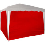 Dema - set de bches dhabillage pour tonnelle / pavillon rouge d14213
