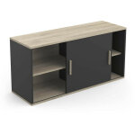 Demeyere - meuble haut de cuisine 1 porte effet chêne et noir mat - kitchy Demeyere - meuble haut de cuisine 1 porte effet chêne et noir mat - kitchy