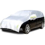 Demi housse de voiture avec en coton toutes saisons voiture ext�rieure demi couverture imperm�able auto ...