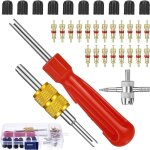 D�monte - valve de pneu, r�paration de valves � simple et double t�te
