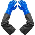 D�polie �tanche gants - allonger gants en caoutchouc - gants de nettoyage d'�tang, doublure floquante ...