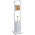 5five simply smart - d�rouleur de papier toilette avec brosse int�gr�e - epur�o, blanc, livraison gratuite ...