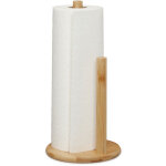 D�rouleur essuie - tout non fixe, bambou, avec barre d'arr�t, h x d: 28 x 14, 5 cm, distributeur cuisine, ...