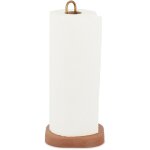 D�rouleur essuie - tout non fixe, bois de h�tre, support pour cuisine, h x d : 30, 5 x 13 x 13 cm, nature ...