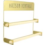 Drouleur mural essuie - tout double rouleaux dor