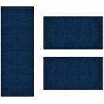 Karat - descente de lit dynasty bleu 1 tapis 67 x 250 cm + 2 tapis 67 x 140 cm Karat - descente de lit dynasty bleu 1 tapis 67 x 250 cm + 2 tapis 67 x 140 cm