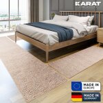 Descente de lit geneva beige 1 tapis 80 x 300 cm + 2 tapis 80 x 150 cm