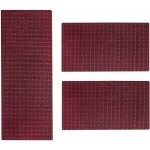 Descente de lit rapido mauve 1 tapis 67 x 250 cm + 2 tapis 67 x 140 cm