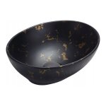 Desconocido - vasque � poser rectangulaire, c�ramique 40, 5x33x14 cm marbre noir