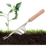 Desherbant gazon, desherbant liseron, d�sherbeur manuel en acier inoxydable, outil gouge de d�sherbage ...