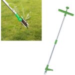 Way - dsherbeur debout, extracteur de mauvaises herbes portable avec 3 griffes  long manche tueur de ...