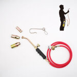 Vurahome - desherbeur thermique a gaz avec r�gulateur de pression torche � gaz avec 3 buses