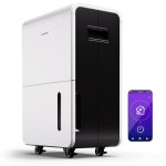 Deshumidificateur d air electrique pour chambre salle de bain dshumidificateurs silencieux app wifi ...