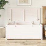Bonnevie - banc coffre de rangement - banquette pouf blanc 110x50x45, 5 cm bois massif de pin bv475920 ... Bonnevie - banc coffre de rangement - banquette pouf blanc 110x50x45, 5 cm bois massif de pin bv475920 ...