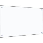 Bonnevie - crdence cuisine fond de hotte - dosseret de cuisine transparent 100 x 60 cm verre tremp ...