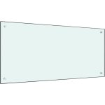 Soekavia - dosseret de cuisine fond de hotte crdence de cuisine blanc 100x50 cm verre tremp nsme5149 ...