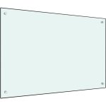 Soekavia - dosseret de cuisine fond de hotte crdence de cuisine blanc 90x60 cm verre tremp nsme7396 ...