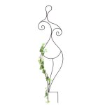 Dandibo - design treillis m�tal 140 cm noir femme lora aide � l'escalade fiche de sol porte - fleurs ...